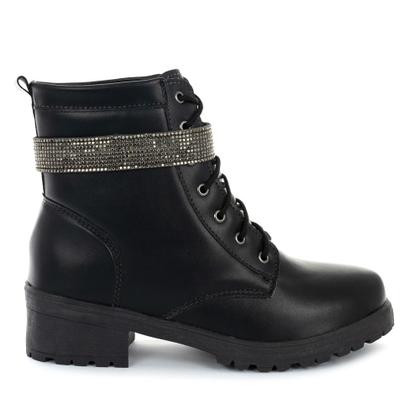 Imagem de Coturno Feminino Bota Tratorada Salto Baixo Confortável