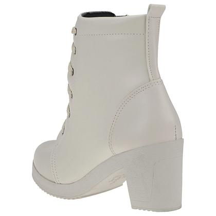 Imagem de Coturno Feminino Casual Cano Médio Salto Bloco Confortável