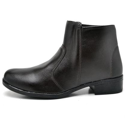 Imagem de Coturno Feminino Marrom de Ziper