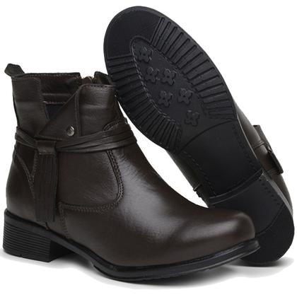 Imagem de Coturno feminino preto sollano bota cano curto botinha de ziper