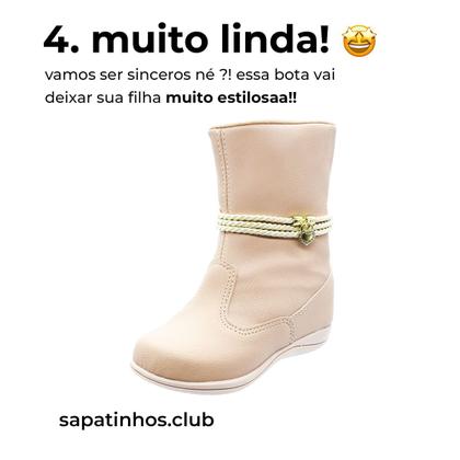 Imagem de Coturno Menina e Sandália Infantil - KIT 2 PARES Tam 23 ao 34