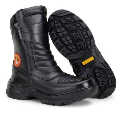 Imagem de Coturno Militar Cano Curto Com Zíper Bombeiro Civil Exército