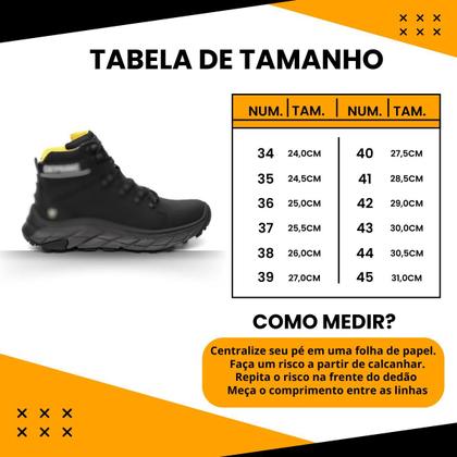 Imagem de Coturno S10 Bota Sapato Masculino Catprime Original Couro Premium Com C.A