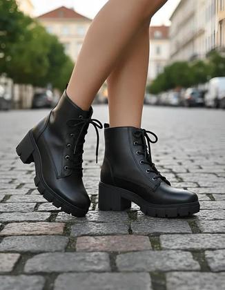 Imagem de Coturno Via Marte Feminino Tratorado Tendência Moda 23-309