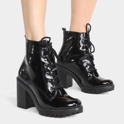 Imagem de Coturno Via Marte Salto Alto Vinil Feminino