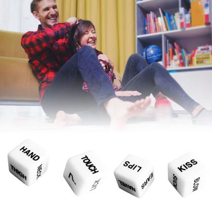 Imagem de Couples Dice Naughty Funny Romantic Acrílico 1,6 cm, 2 unidades