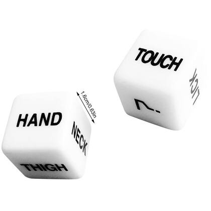 Imagem de Couples Dice Naughty Funny Romantic Acrílico 1,6 cm, 2 unidades