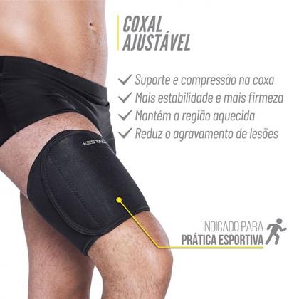 Imagem de Coxal Ajustável Preto Tamanho Único KESTAL