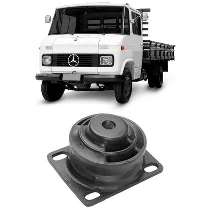 Imagem de Coxim Motor Mercedes Benz 608 72 a 89 Dianteiro Com Rosca Suporte Rei