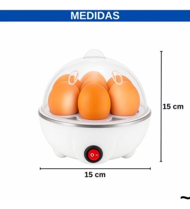 Imagem de Cozedor De Ovos Portátil Elétrico Cozinha A Vapor Cor Rosa