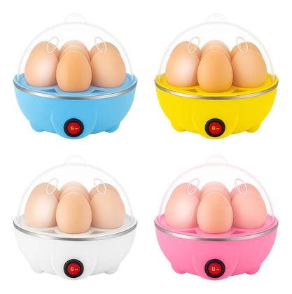 Imagem de Cozedor De Ovos Portátil Elétrico Cozinha A Vapor Cor Rosa