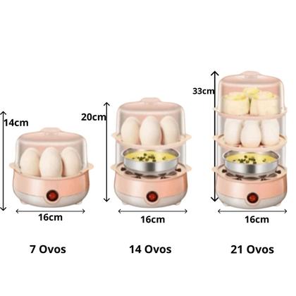 Imagem de Cozedor Elétrico Ovos Multifuncional A Vapor  Rápida  Prática