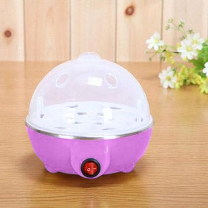 Imagem de Cozedor Multi Funções Elétrico Cozinhar Ovos Egg Cooker Rosa