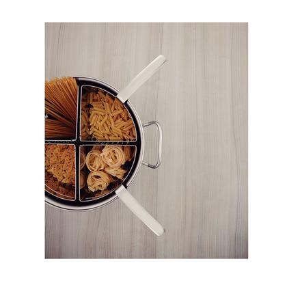 Imagem de Cozi-Pasta Tramontina Professional em Aço Inox com 4 Divisórias 30 cm 13,5 L