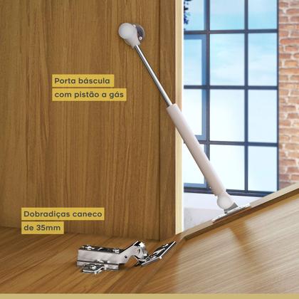 Imagem de Cozinha 2 Peças Armário Aéreo 2 Portas e Balcão 2 Portas 3 Gavetas Princesa