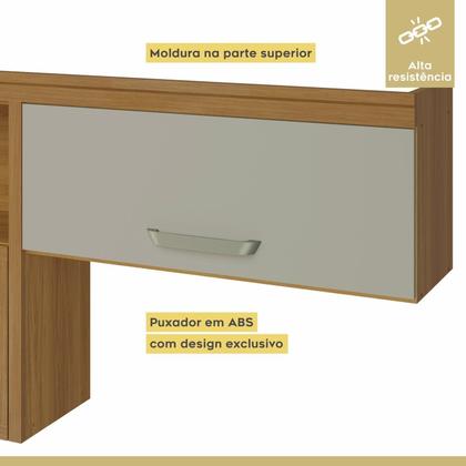 Imagem de Cozinha 2 Peças Armário Aéreo 2 Portas e Paneleiro 2 Portas 3 Gavetas Princesa