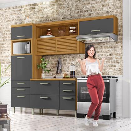 Imagem de Cozinha 3 Peças Ripado Princesa 100% Mdf