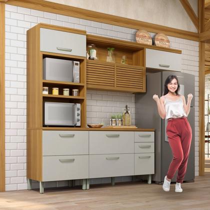 Imagem de Cozinha 3 Peças Torre Quente Ripado Princesa  100% Mdf