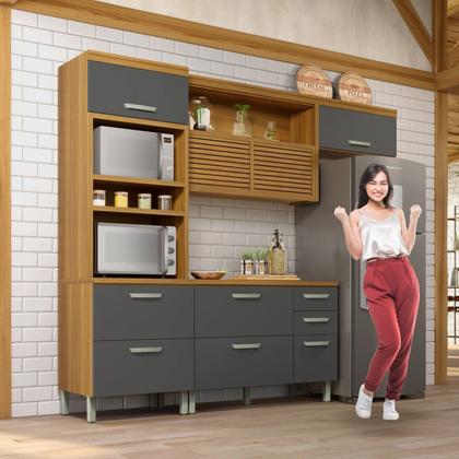 Imagem de Cozinha 3 Peças Torre Quente Ripado Princesa  100% Mdf