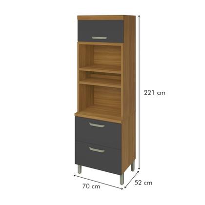 Imagem de Cozinha 3 Peças Torre Quente Ripado Princesa  100% Mdf