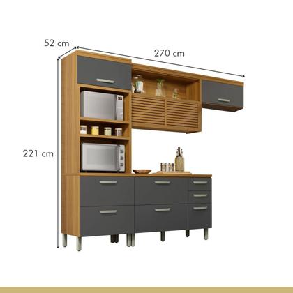 Imagem de Cozinha 3 Peças Torre Quente Ripado Princesa  100% Mdf