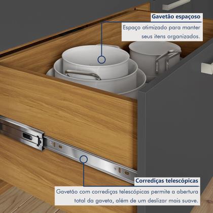 Imagem de Cozinha 4 Peças Paneleiro Burguesa Premium 100% Mdf