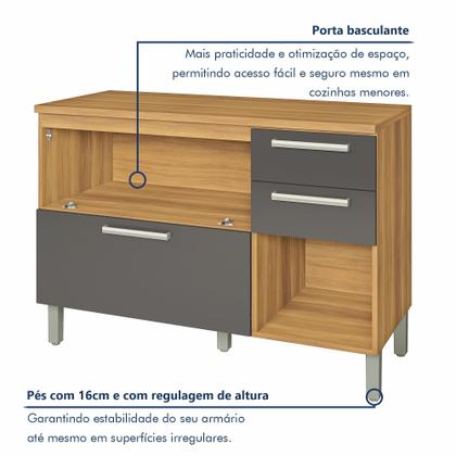 Imagem de Cozinha 4 Peças Paneleiro Burguesa Premium 100% Mdf