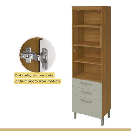 Imagem de Cozinha 4 Peças Ripado Princesa 100% Mdf