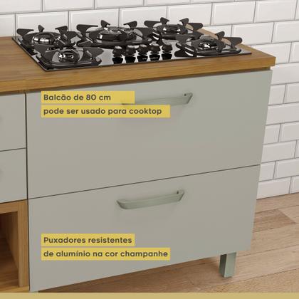 Imagem de Cozinha 4 Peças Ripado Princesa 100% Mdf