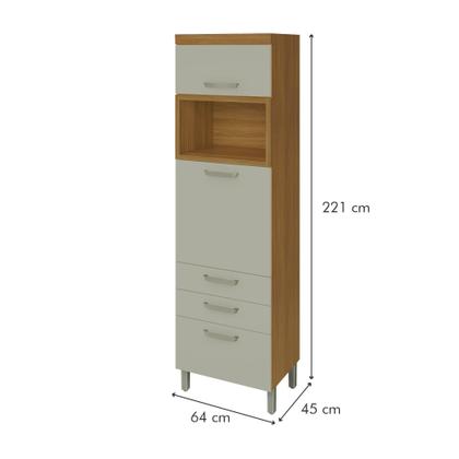 Imagem de Cozinha 4 Peças Ripado Princesa 100% Mdf