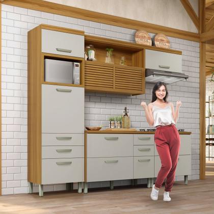 Imagem de Cozinha 4 Peças Ripado Princesa 100% Mdf