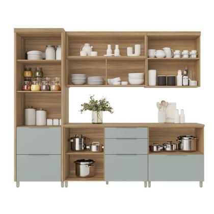 Imagem de Cozinha 5 Peças 7 Portas 6 Gavetas Marquesa 100% Mdf