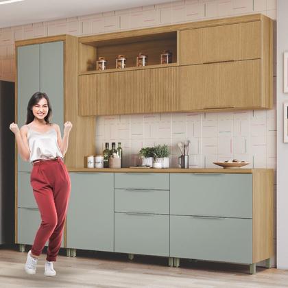 Imagem de Cozinha 5 Peças 7 Portas 6 Gavetas Marquesa 100% Mdf