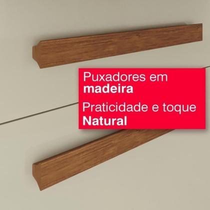 Imagem de Cozinha 6 Portas 2 Gavetas ágata Com Espelho - Tudo De Móveis Cinamomo/grafite