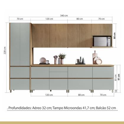 Imagem de Cozinha 7 Peças 100% MDF Rainha