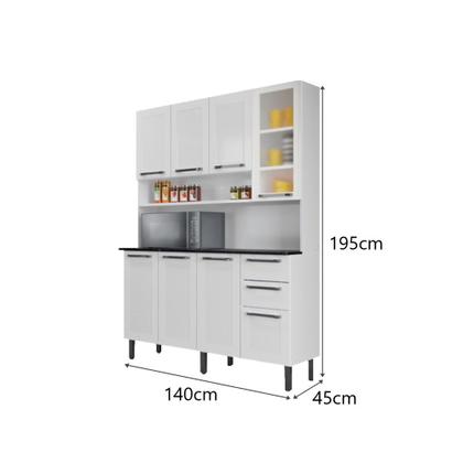 Imagem de Cozinha 8 Portas 2 Gavetas Florença - Itatiaia