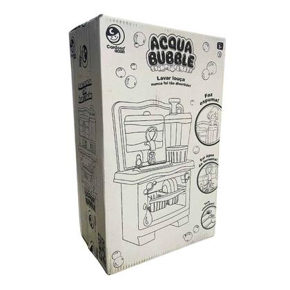 Imagem de Cozinha Acqua Bubble  Cardoso Toys  Super Lava Louça Infantil Com Água De Verdade