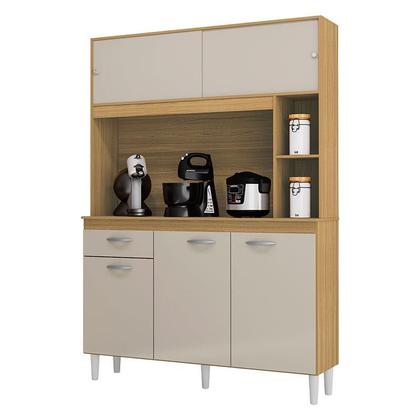 Imagem de Cozinha Ambiente Kit Duda 120 cm Damasco Off White  Poquema