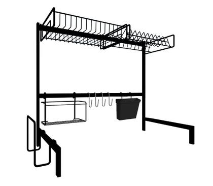 Imagem de Cozinha Autossustentável Escorredor de Louça Suspenso Modular 63cm - DICARLO