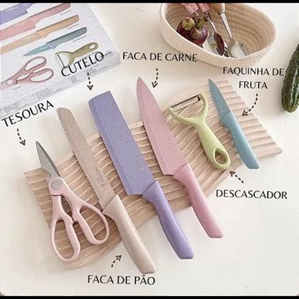Imagem de Cozinha com Estilo: Kit Facas Coloridas!