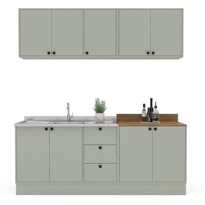 Imagem de Cozinha com Rodapé 4 Peças Rubi Yescasa