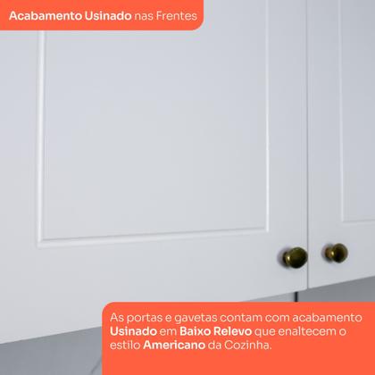 Imagem de Cozinha Compacta 2 Peças 100% Mdf com Tampo Americana