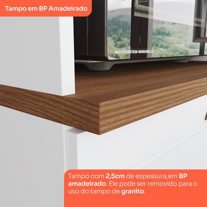 Imagem de Cozinha Compacta 2 Peças 100% Mdf com Tampo Americana