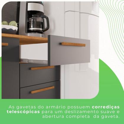 Imagem de Cozinha Compacta 4 Peças 8 Portas 2 Gavetas Bella