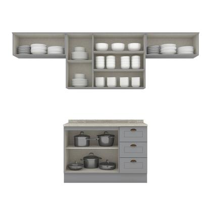 Imagem de Cozinha Compacta 4 Peças com Duplo Aéreo Emily