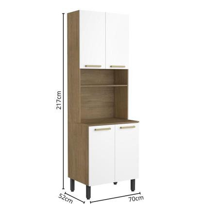 Imagem de Cozinha Compacta 4 Portas 1 Prateleira Axé Bertolini