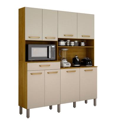 Imagem de Cozinha Compacta 8 Portas 1 Gaveta com Tampo Pratic 1600 CHF