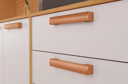Imagem de Cozinha Compacta com Tampo e Nicho para Micro-Ondas 220cm Nápoles Itatiaia Marrom Cinamomo/Off White