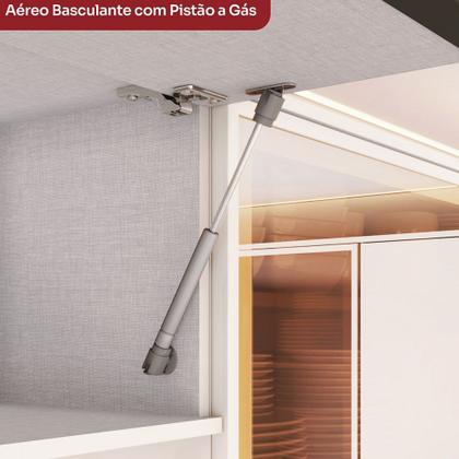 Imagem de Cozinha Compacta Connect 7 Portas 2 Gavetas 100% Mdf Off White - Henn