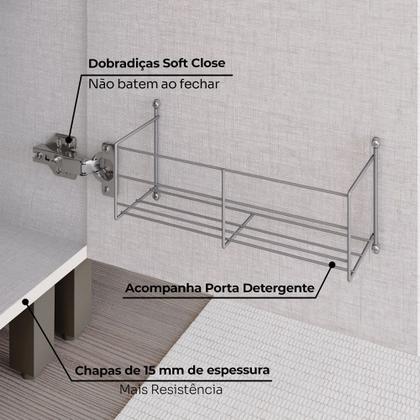 Imagem de Cozinha Compacta Connect 7 Portas 2 Gavetas 100% Mdf Off White - Henn